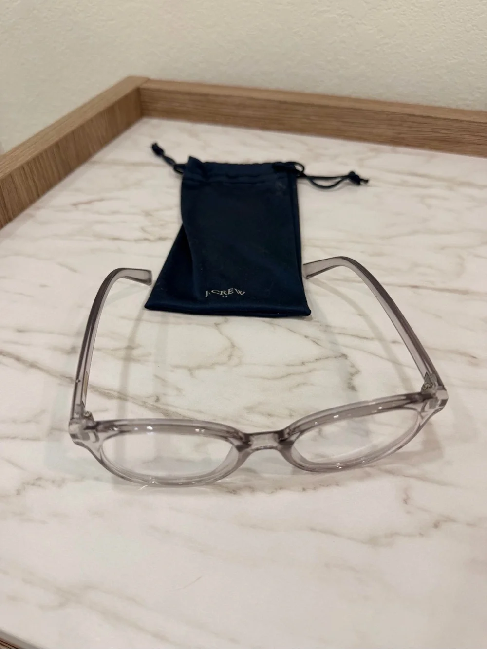 Jcrew Clear Round Frame Blue Light Glasses - Women Accessories